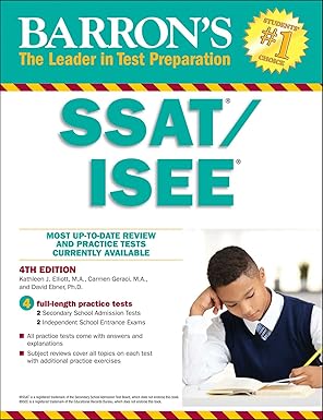SSAT/ISEE: High School Entrance Examinations (Barron's Test Prep) 第四 版本
