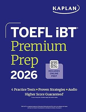 TOEFL iBT Premium Plus 2026 (Kaplan Test Prep)