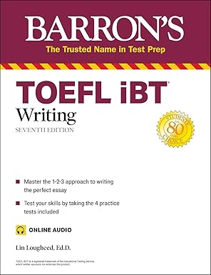 TOEFL iBT Writing (with online audio) (Barron's Test Prep) 第七 版本