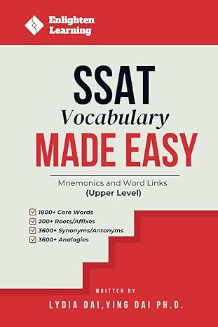 SSAT Vocabulary Made Easy: Mnemonics and Word Links (Upper Level)